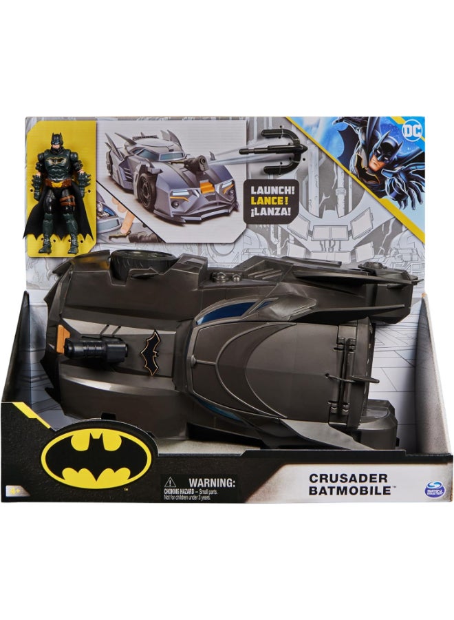 DC Comics Batman Crusader Batmobile Vehicle Playset (10.16 cm) - Image 1